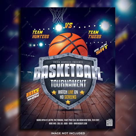 Free to edit basketball tournament flyer templates